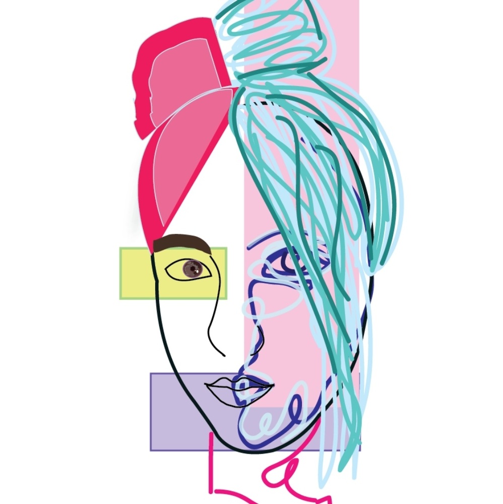 Abstract Andrea Sabine Art Logo